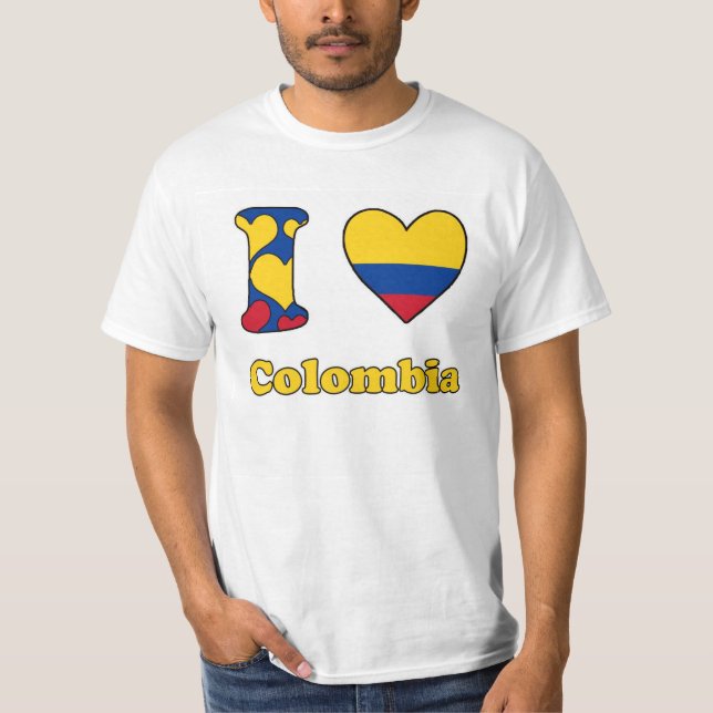 Camiseta I love Colombia (Anverso)