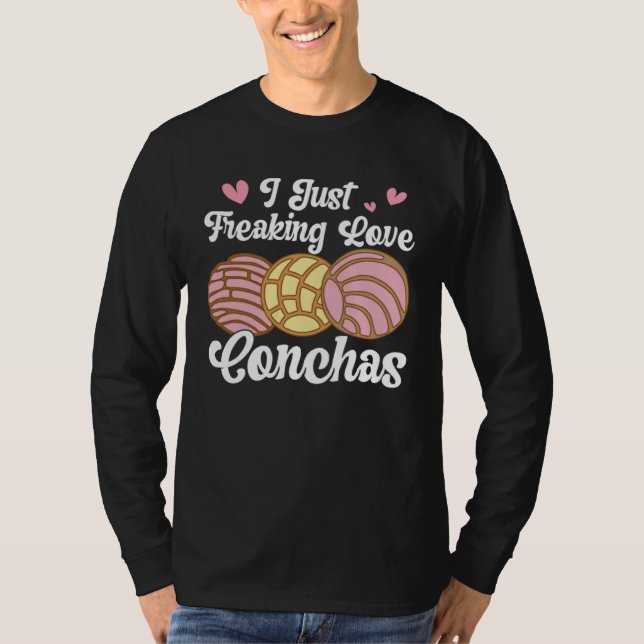 Camiseta I Love Conchas Pan Dulce Latina Mexican Mujer Conc (Anverso)