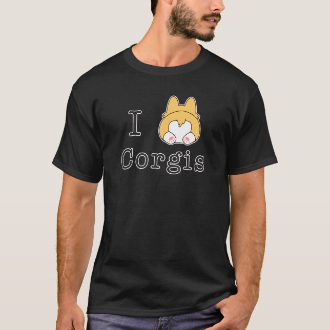 Camiseta I Love Corgis (Anverso)