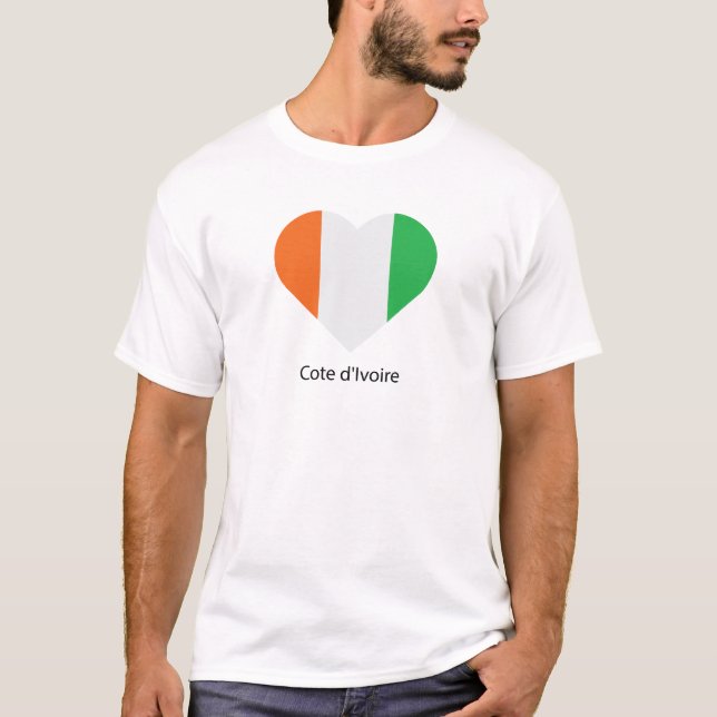 Camiseta I Love Cote D'lvoire (Anverso)