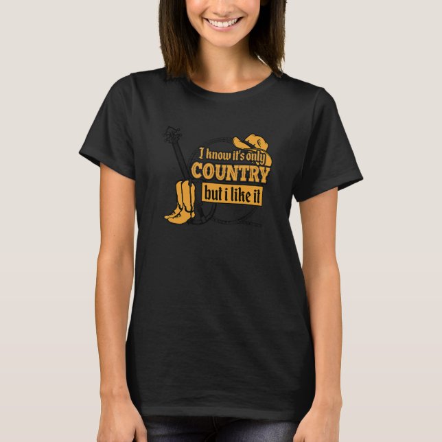 Camiseta I Love Country Music 1 (Anverso)