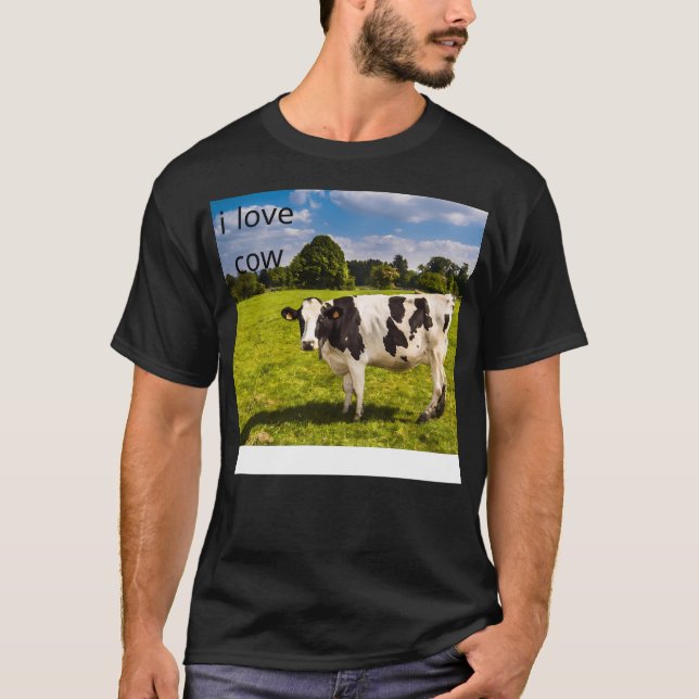 Camiseta I Love Cow (Anverso)