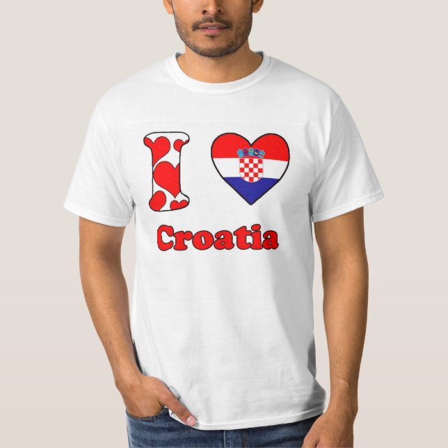 Camiseta I love Croatia (Anverso)