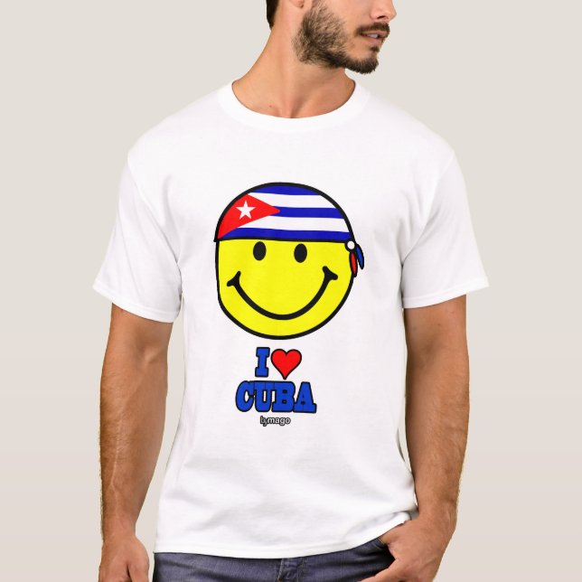 CAMISETA I LOVE CUBA (Anverso)
