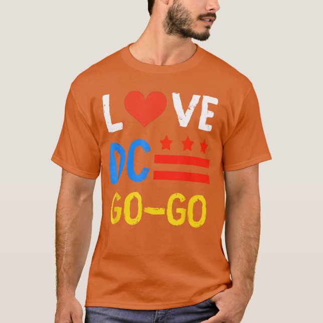 Camiseta I Love DC GoGo family vintage (Anverso)