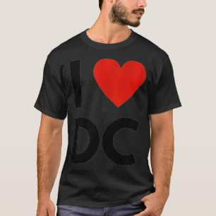 Camiseta I Love DC Heart District of Columbia Love Fan Appa