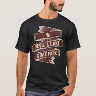Camiseta I Love Devils Lake State Park Wisconsin WI Senderi
