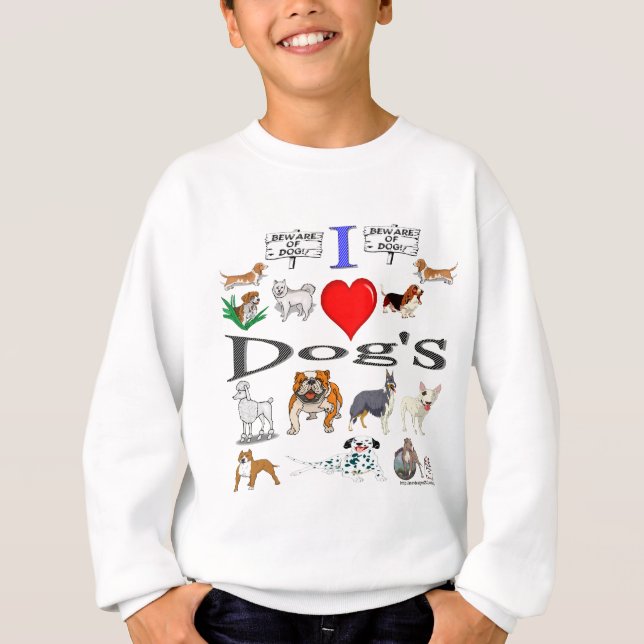 Camiseta i love Dog's (Anverso)