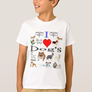 Camiseta i love Dog's