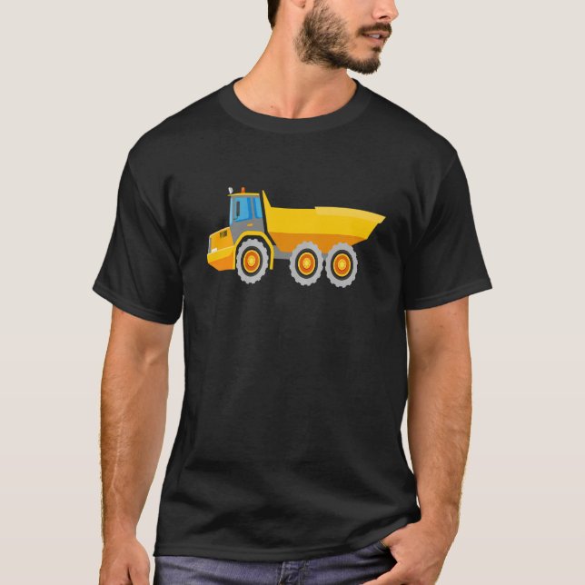 Camiseta I Love Dump Truck  Dump Construction Truck for Men (Anverso)