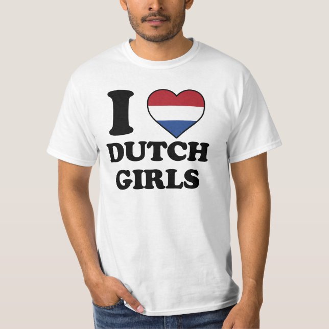 Camiseta I love Dutch Girls (Anverso)
