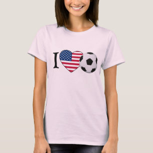 Camiseta I Love EE.UU. Soccer