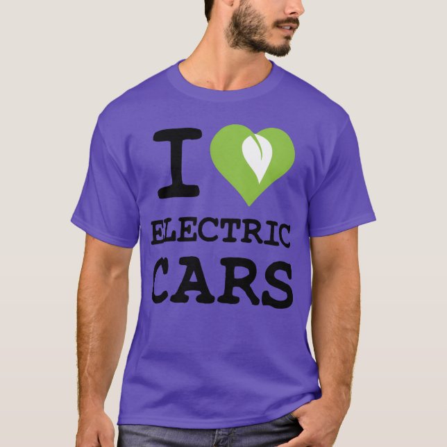 Camiseta I love electric cars friends (Anverso)