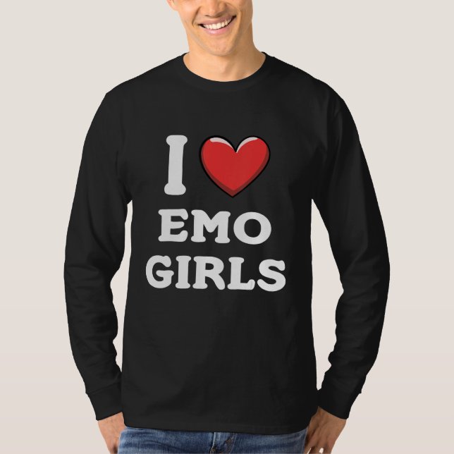 Camiseta I Love Emo Girls (Anverso)