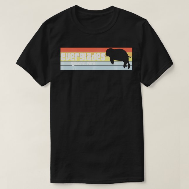 Camiseta I Love Everglades National Park Florida FL Manatee (Diseño del anverso)