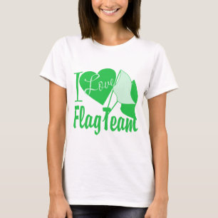 Camiseta I Love Flag Team Green