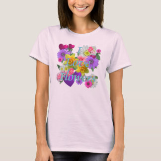CAMISETA I LOVE FLOWERS