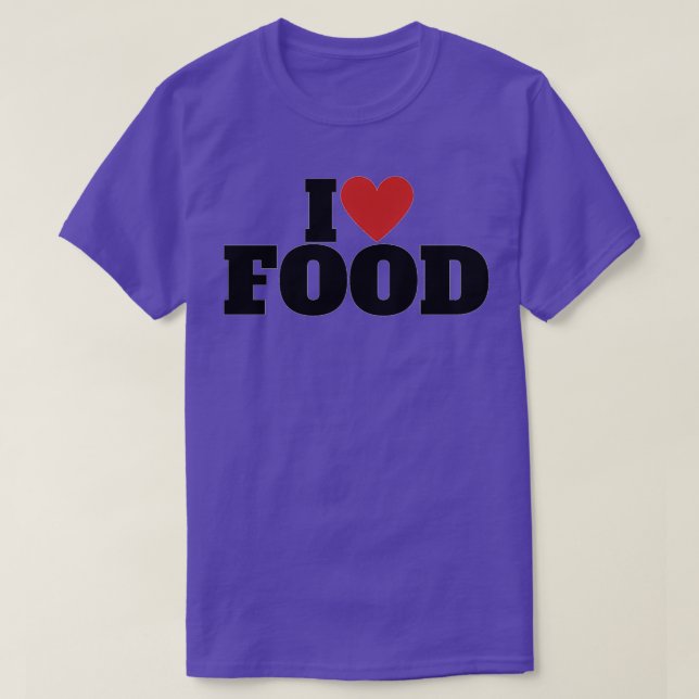 Camiseta I Love Food   (2)  (Diseño del anverso)