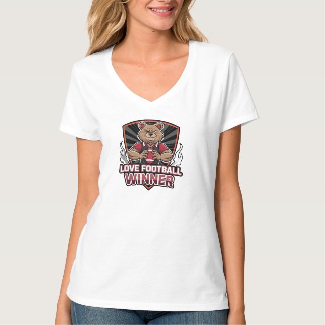 Camiseta I love football  (Anverso)