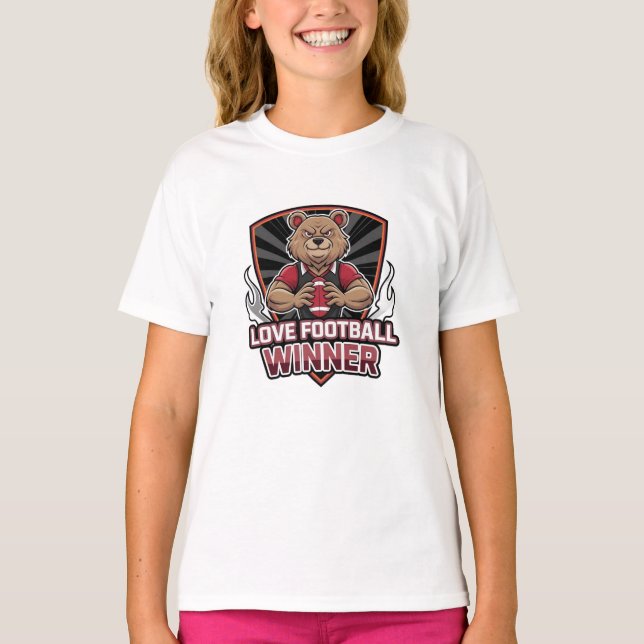 Camiseta I love football  (Anverso)