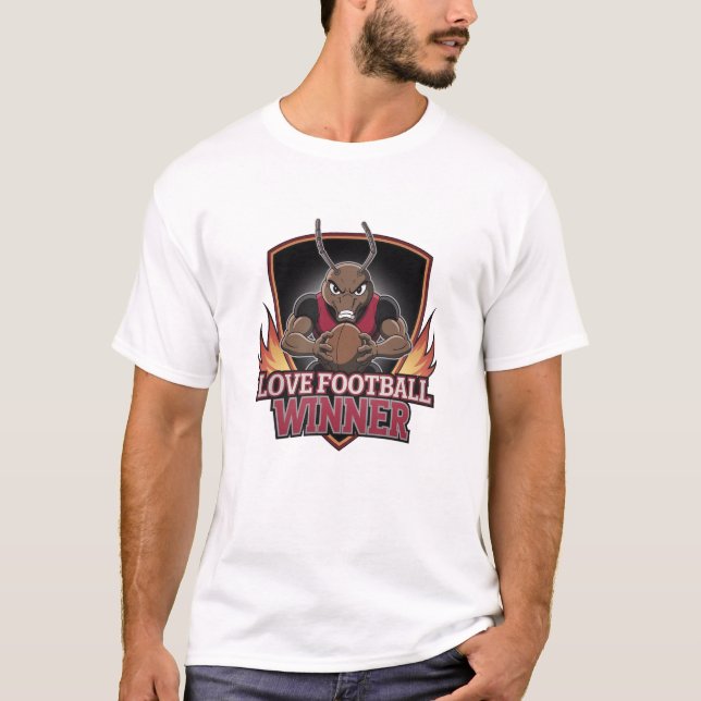 Camiseta I love football  (Anverso)