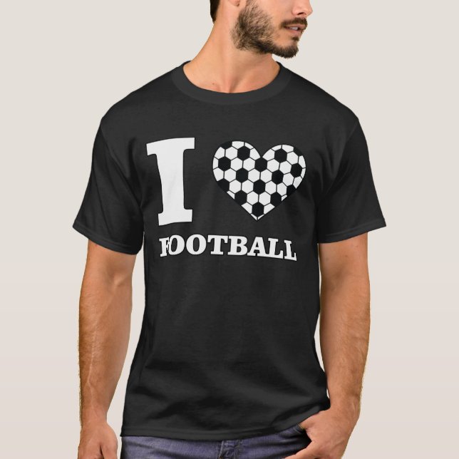 Camiseta I Love Football / Soccer (Anverso)