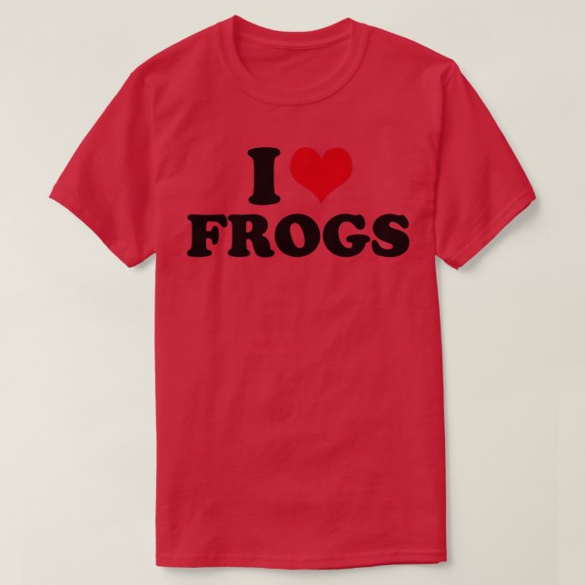 Camiseta I Love Frogs Frog (Diseño del anverso)