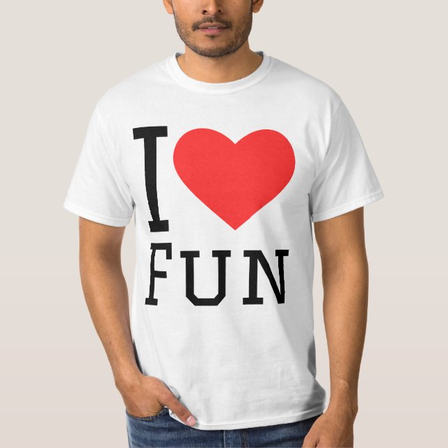 Camiseta I love fun (Anverso)