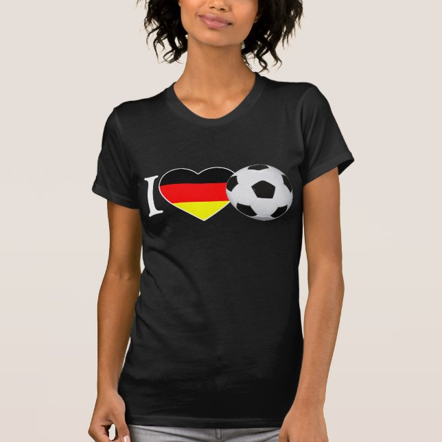 Camiseta I Love fútbol Alemania (Anverso)
