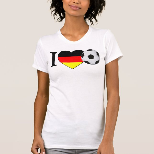 Camiseta “i Love fútbol” Alemania Girls Shirt (Anverso)