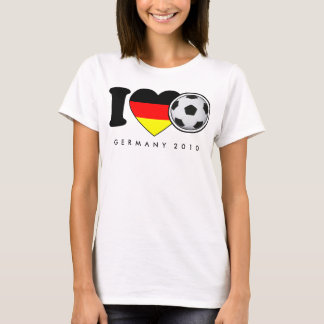 Camiseta “i Love fútbol” dama Shirt Alemania Germany