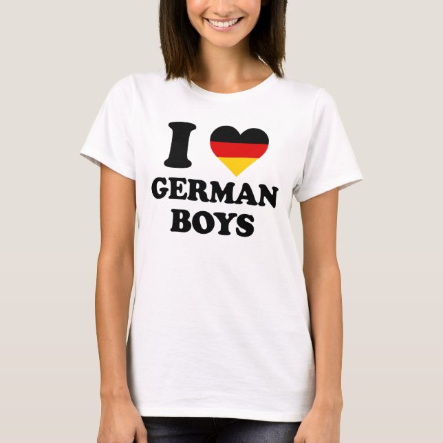 Camiseta I love German Boys (Anverso)