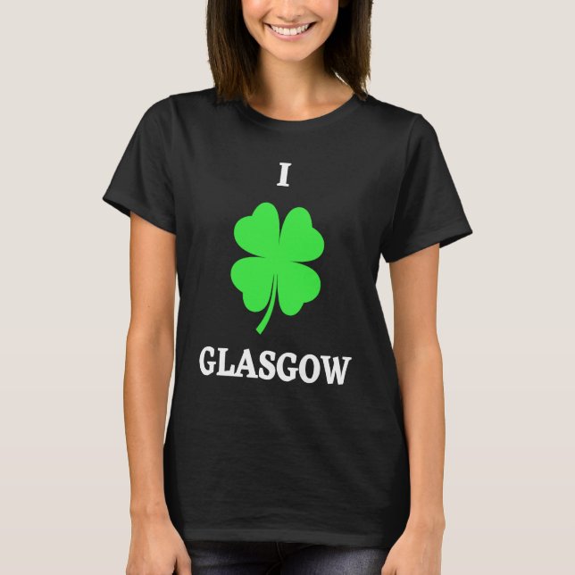 CAMISETA I LOVE GLASGOW (Anverso)