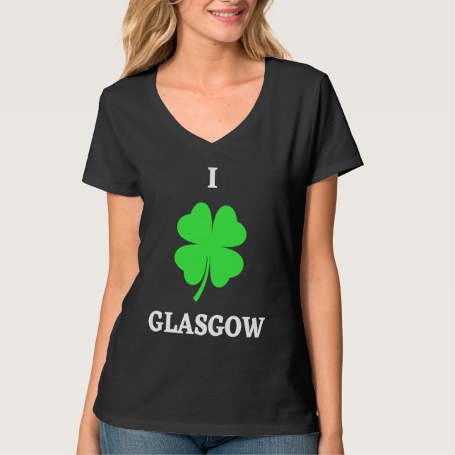 CAMISETA I LOVE GLASGOW (Anverso)