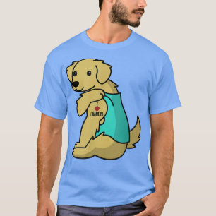 Camiseta I Love Grandpa Tattoo Golden Retriever Grandfather