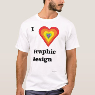 Camiseta I Love Graphic Design (hombre)