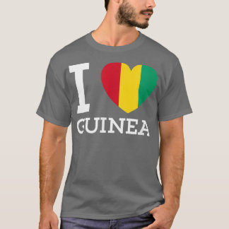 Camiseta I Love GUINEA Flag Heart special T  for Guinea Lov