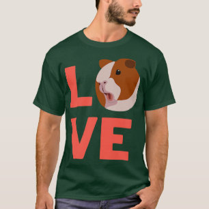 Camiseta I Love Guinea-pig Rodents Pet Owners And Animal Lo