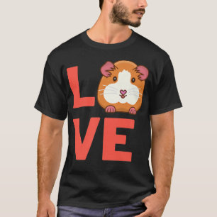 Camiseta I Love Guinea-pig Rodents Pet Owners And Animal Lo