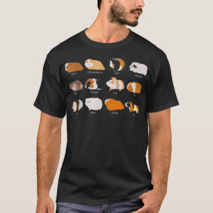 Camiseta I Love Guinea Pig Tshirt GuineaPigBreeds Tshirt