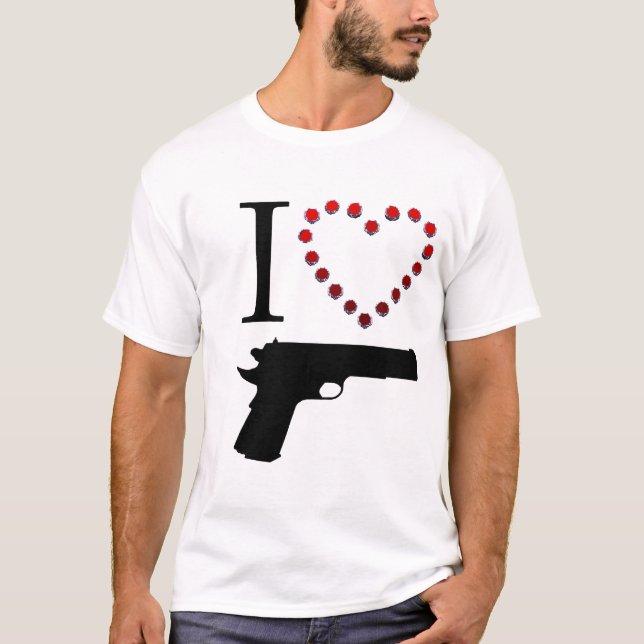 CAMISETA I LOVE GUN (Anverso)