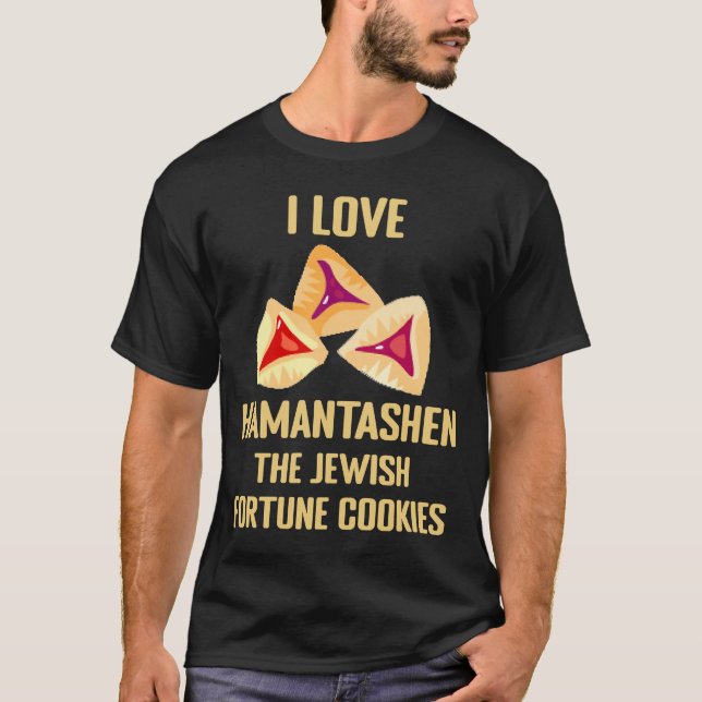 Camiseta I Love Hamantashen Jewish Fortune Cookie  Purim Co (Anverso)