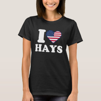 Camiseta I love Hays I heart Hays