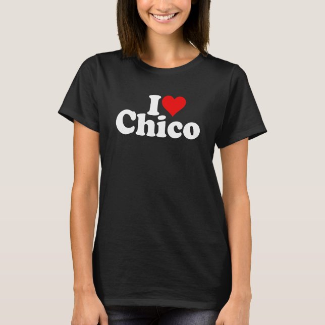CAMISETA I LOVE HEART CHICO CALIFORNIA (Anverso)