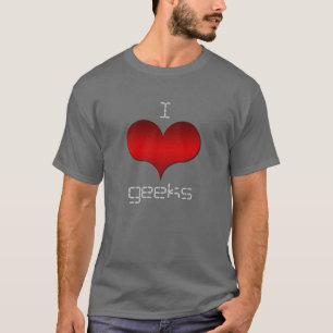 Camiseta I Love (Heart) Geeks Dark Men's Tee
