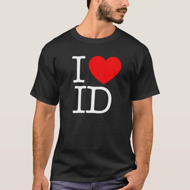 Camiseta I Love (Heart ID) (Anverso)