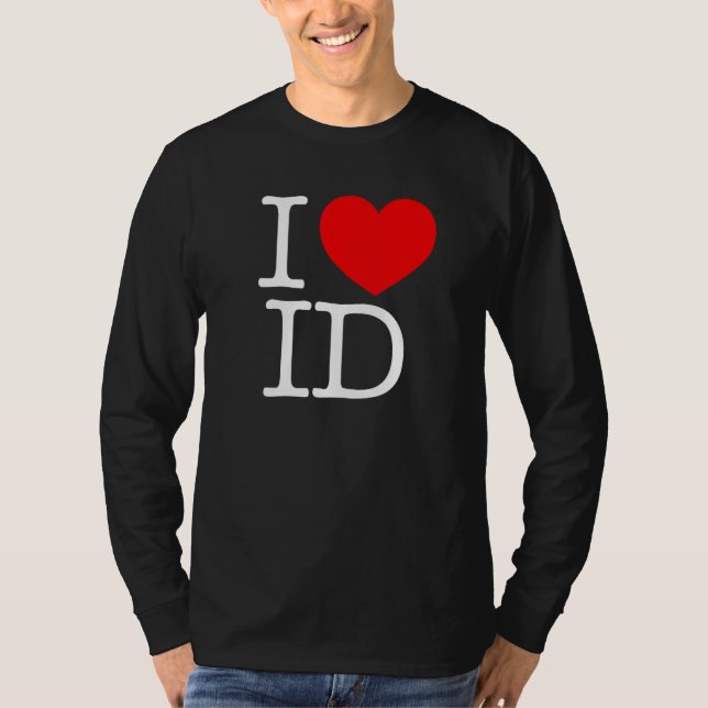 Camiseta I Love (Heart ID) (Anverso)