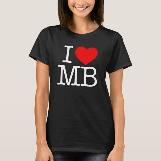 Camiseta I Love (Heart) MB (Anverso)
