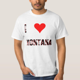 Camiseta I Love (Heart) MONTANA