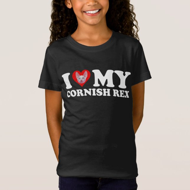 Camiseta I Love (Heart) My Cornish Rex (Anverso)